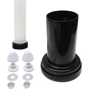 Wall Hung Toilet Gasket and Connector Set - Includes Drain Pipe, Flush Pipe, Nuts, Washers - Compatible with Geberit 152.404.46.1/240.752.11.1 Toilet Pipe Connector, Easy Installation