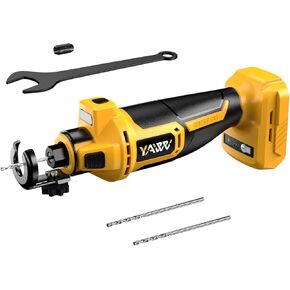 Cordless Drywall Cut-Out Tool for Dewalt 20V Battery, 3 Speed Adjustable Brushless Rotary Saw with Up to 30000 RPM, Compact Spiral Saw Kit for Cutting Wood Drywall,Sheetrock,Wood, (Bare Tool Only)