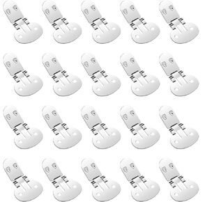KALIONE Shoe Clips Stainless Steel Flat Blank Shoe Clips Shoe Supplies Shoe Clips for DIY Craft Projects