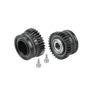 Extruder Gears Kit Hardened Steel Nickel Plating Extruder Gear High Hardness Compatible with Creality K1/K1C/K1 Max Drive Gear 3D Printer Parts (2 Pack)