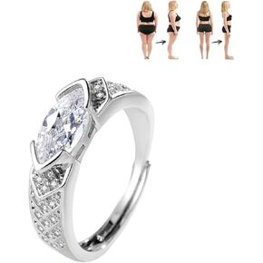 Lymphatic Magnetic Therapy Ring Magnetology Moissanite Diamond Ring Health Rings for Women Weight Loss Ring Mag therapy Slimming Ring in Kuwait