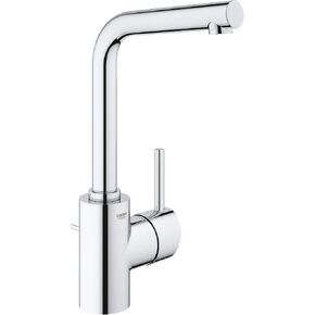 GROHE 23737002 Concetto Single-Handle Bathroom Faucet L-size, Starlight Chrome, Large