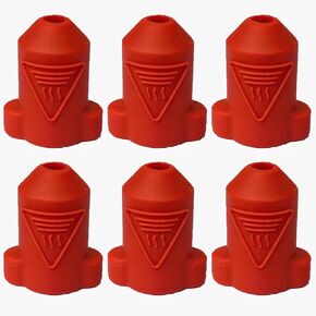 6PCS K1 Hotend Silicone Cover Socks, Heater Block Silicone Cover 3D Printer Hotend Part Replacement for Creality K1, K1 Max, K1C, Ender 3 V3 KE, CR-10 SE (Black)