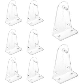Clear Color Hold Down Brackets Blind Bottom Rail Hold Clips Bottom Rail Hold Clips, Pack of 8, 1.73" x 1.81" x 0.59"