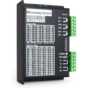 RATTMMOTOR FMD2740C محرك متدرج سائق 18-50 فولت تيار مستمر 1.4-5.6 أمبير 256 Microstep 2-Phase أو 4-Phase وحدة تحكم CNC هجينة لـ Nema17/Nema23 محرك متدرج CNC آلة طحن وطحن التوجيه in Kuwait