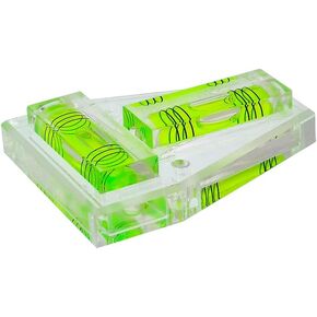XMLEI Three-line T-type mini level platform available level Small level horizontal bubble bead High transparency (70mm) (green) (q15181)