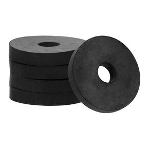 PATIKIL Flat Rubber Washers, 30Pcs 1-1/2 Inch OD x 3/8 Inch ID x 1/4 Inch Thickness Multi Purpose Spacer Rubber Bushings Anti Vibration Washers for Bolts Screws Home Car Appliances