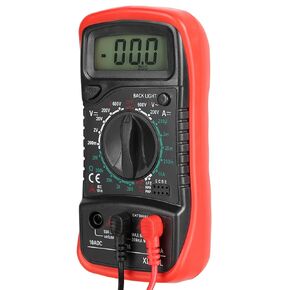 Xl830l Handheld Digital Xl830l Multimeter,Multimeter Xl830l Multimeter with LCD Display and Backlight Overload (XL830L Red)