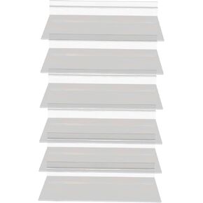 Cabilock 6pcs Slot Display Rack Small Wall Shelf Shoe Basket Shoe Tray Floating Shoe Display Shelves Sneaker Shelf Clear Wall Shelves Clear Shelves for Wall Monitor Slot Plate Plastic