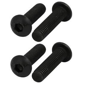 uxcell® 4pcs M8x30mm 10.9 Grade Button Head Hex Socket Left Hand Thread Screw Bolt