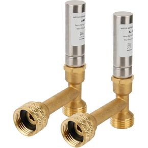 Solimeta Water Hammer Arrestor 3/4"GHT Thread, Water Hammer Arrestor Washing Machine, Toilet Water Hammer Arrestor, Air Hammer Arrestor, 2 Pcs