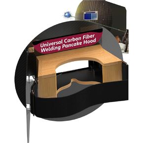 SturdyShape Pancake Welding Hood Helmet. Carbon Fiber Pipeliner Welding. The Welding Helmet Pancake Unique Design is The Easiest to Customise in The Market.