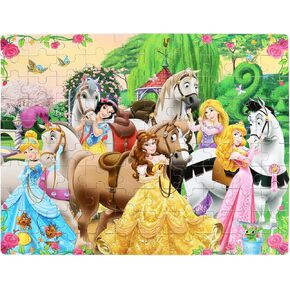 Puzzles for Kids Ages 4-8 60 Pieces Jigsaw Puzzles for Boys and Girls Educational Learning Puzzles in Metal Box in Kuwait