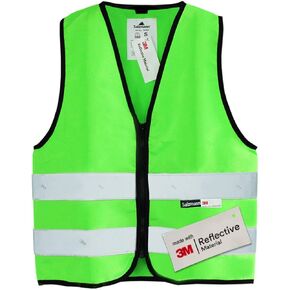 Salzmann 3M Children's High Visibility Vest - Reflective Safety Vest with Zipper - Made with 3M Reflective Material