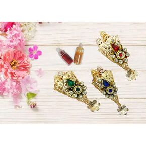 KK4- Designer Haldi Kumkum/Tamboolam kankavati Perfect for Return Gifting in Pooja Decoration Accessories (Set of 6 Piece)