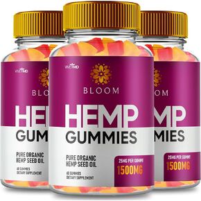 Bloom Hemp Gummies with Hemp Seeds Organic Extract, Bloom Gummies Extra Strength Health and Wellness Support, Bloom Hemp Advanced Formula Dietary Supplement Gummies with Hemp Oil Reviews (3 Pack) in Kuwait