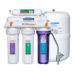 Reverse Osmosis Water Filtration System | Under Sink 5-Stage RO Water Filter System | NSF Certified | No Pump | Contains Leak Stop Valve | 100 GPD | Standard
