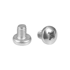 uxcell M6x8mm Machine Screws Pan Phillips Cross Head Screw 304 Stainless Steel Fasteners Bolts 20Pcs