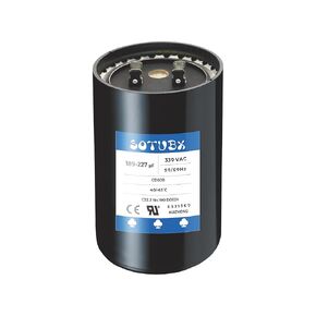 Motor Start Capacitor 189-227 Mfd (microfarads) uF 330 VAC Universal fit for Electric Motor Applications Ultra Durable 189-227 uf 330 Volts 50/60 Hz AC Single Phase Motor Capacitors