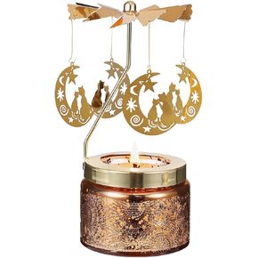 Rotatable Scented Candle gifts for mom, and sister birthday gifts, Butterfly & Hummingbird Designs, Unique Birthday Presents for Women (Butterfly, Radiant Bloom: Neroli + Bergamot Fusion)