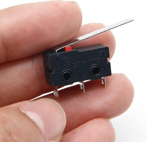 BokWin 12 Pcs Micro Limit Switch with Lever,Micro Switch Nomentary Push Button 3 Pin 125 250VAC in Saudi Arabia