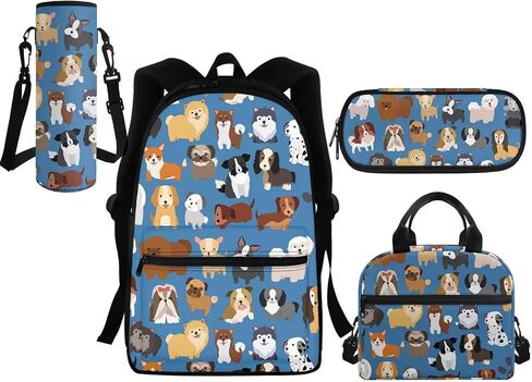 Butterfly Backpack for Girls 6-8 14-16 Kids School Bag Set with Lunchbox Pencil Case Water Bottle Sleeve Elementary Schoolbag Primary Middle School Bookbag Rose Back Pack in Saudi Arabia