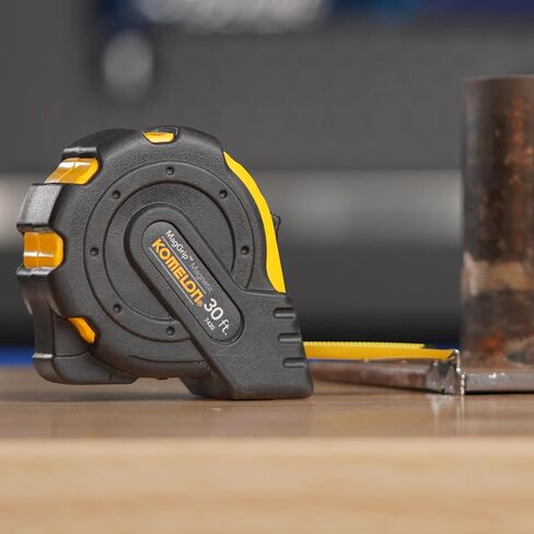 KOMELON Tape Measure - 30ft MagGrip Measuring Tape with Magnetic Hook & Impact Absorbing Rubber - 7430 in Kuwait
