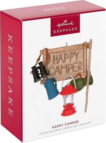 Hallmark Keepsake Christmas Ornament 2023, "Happy Camper" Gift for Hikers, Outdoorsmen in Saudi Arabia