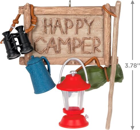 Hallmark Keepsake Christmas Ornament 2023, "Happy Camper" Gift for Hikers, Outdoorsmen in Saudi Arabia
