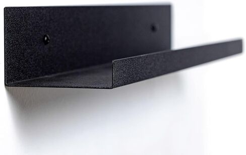Infinite Design Floating Metal Wall Shelf – Minimalist Premium Floating Shelves MADE IN USA | Easily Mounted, Perfect Floating Shelf for your Living Room, Kitchen, Bathroom or Bedroom | Black, 48 Inch in Kuwait