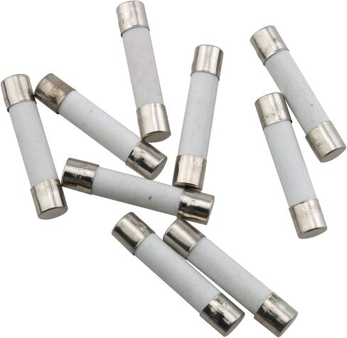 TAODAN 10pcs 15A Slow-Blow Time Delay Ceramic Fuses 250V 6x30mm in Saudi Arabia
