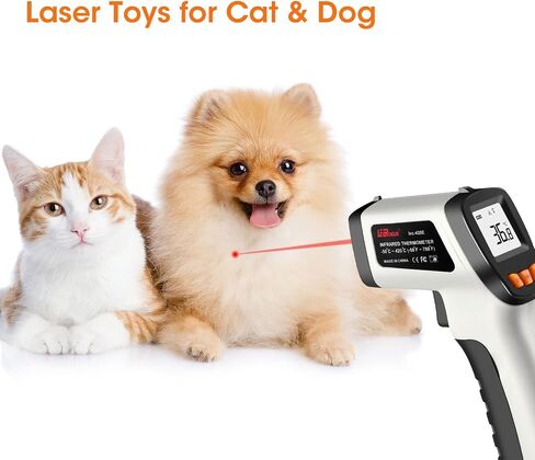 Infrared Thermometer -58°F ~ 752°F (Not for Human), LEERCHUANG Laser Temperature Gun for Pizza Oven, Non-Contact Laser Thermometer Gun with Adjustable Emissivity for Cooking/BBQ/Freezer in Saudi Arabia