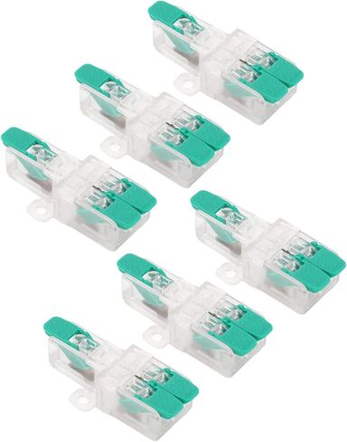 20PCS 1 in 2 out Lever Wire Connectors Compact Wire Conductor Connector with Electrical Terminals Lever Nuts for 10-20AWG Wires 41A 450V Wire Splice Connector in Saudi Arabia
