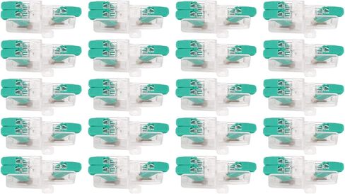 20PCS 1 in 2 out Lever Wire Connectors Compact Wire Conductor Connector with Electrical Terminals Lever Nuts for 10-20AWG Wires 41A 450V Wire Splice Connector in Saudi Arabia