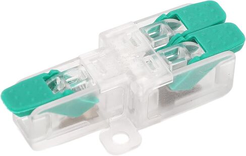 20PCS 1 in 2 out Lever Wire Connectors Compact Wire Conductor Connector with Electrical Terminals Lever Nuts for 10-20AWG Wires 41A 450V Wire Splice Connector in Saudi Arabia