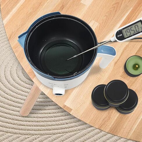 Ksedcon Candle Melting Pot, 1.8L Wax Melter for Candle Making with Rotary Switch, Electric Non-Stick Small Candle Making Pouring Pot, Wax Melting Tool with Heat-Resistant in Saudi Arabia
