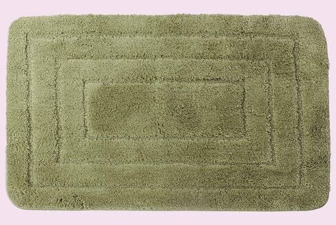 Golden Linens 3 Piece Bath Rug Set Solid Color Pattern Carved Extra Soft Touch and Absorbent Bathroom Rug (Bath mat 20" X 30" Contour 18" X 18" Lid Cover 20" X 20") #GL001 (Sage) in Saudi Arabia