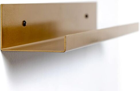 Infinite Design Floating Metal Wall Shelf – Minimalist Premium Floating Shelves MADE IN USA | Easily Mounted, Perfect Floating Shelf for your Living Room, Kitchen, Bathroom or Bedroom | Black, 48 Inch in Kuwait