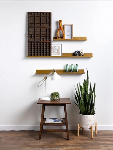 Infinite Design Floating Metal Wall Shelf – Minimalist Premium Floating Shelves MADE IN USA | Easily Mounted, Perfect Floating Shelf for your Living Room, Kitchen, Bathroom or Bedroom | Black, 48 Inch in Kuwait