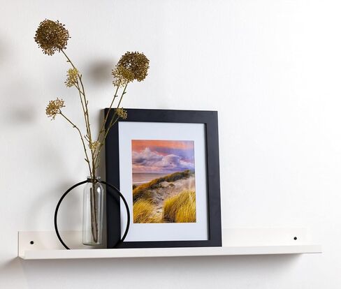 Infinite Design Floating Metal Wall Shelf – Minimalist Premium Floating Shelves MADE IN USA | Easily Mounted, Perfect Floating Shelf for your Living Room, Kitchen, Bathroom or Bedroom | Black, 48 Inch in Kuwait