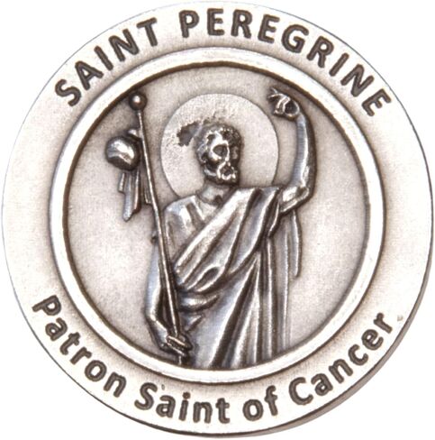 St. Peregrine Pocket Medal, Patron Saint of Cancer Coin, Religious Inspirational Gifts, 1 Inch (Pack of 3) in Saudi Arabia
