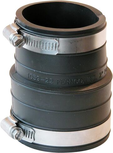 Fernco P1059-22 وصلة PVC مرنة لمقبس بلاستيكي 2 بوصة لوصلات السباكة in Saudi Arabia