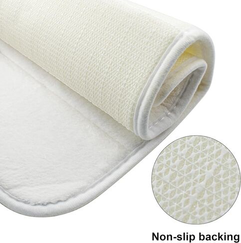 VANRA Small Bath Mat Bath Rugs Anti-Slip Memory Foam Non-Slip Bathroom Mat Soft Bathmat Carpet 15.7" X 23.6" (Gray) in Kuwait