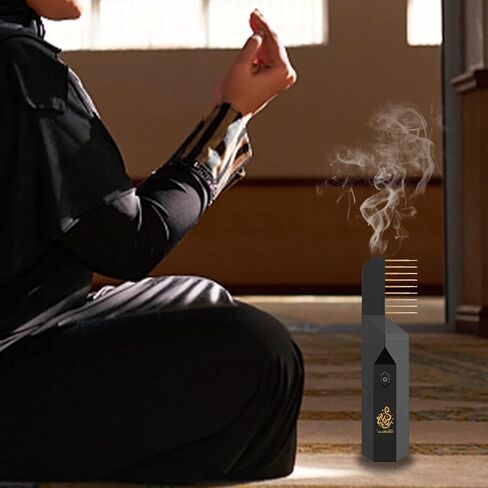 Portable Arabian Rechargeable Electronic Incense Burner,USB Portable Incense Burner Electric Aromatherapy Machine,Handheld Portable Hair Incense Burner in Kuwait