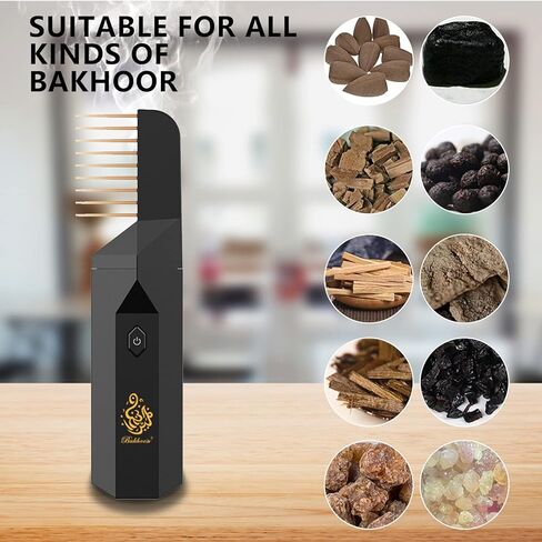 Portable Arabian Rechargeable Electronic Incense Burner,USB Portable Incense Burner Electric Aromatherapy Machine,Handheld Portable Hair Incense Burner in Kuwait