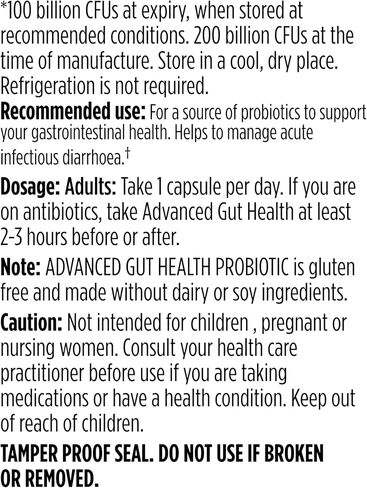 Genuine Health Advanced Gut Health Extra-Strength Probiotic, Helps Promote Digestive Health & Gut Recovery, Multi-Strain Formula, 20 Capsules in Saudi Arabia