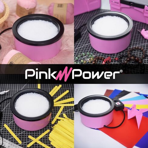Pink Power Electric Hot Glue Pot for Crafts with Adjustable Temp 225-400 F - 160ml Hot Glue Skillet for Crafting - Glue Guns for Crafters - Mini Electric Skillet in Kuwait