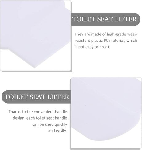 DOITOOL Toilet Seat Toilet Seat Toilet Seats 4 Pcs Toilet Cover Lifter Toilet Holder Lift Tools Bathroom Accessories for Home Office Hotel Restaurant White Toilet Seat Toilet Seats Toilet Seats in Saudi Arabia