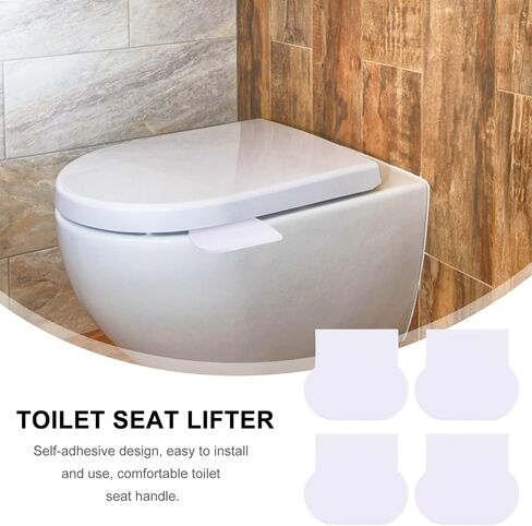 DOITOOL Toilet Seat Toilet Seat Toilet Seats 4 Pcs Toilet Cover Lifter Toilet Holder Lift Tools Bathroom Accessories for Home Office Hotel Restaurant White Toilet Seat Toilet Seats Toilet Seats in Saudi Arabia