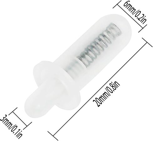 20PCS Transparent Blind Repair Rod Replacement Spring Rod Nylon Expanding Plug Pin Blind Repair Bolt Movable Blade Repair Parts in Saudi Arabia